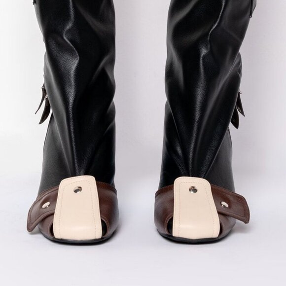 SERVING IT UP  !  MULTI COLORED CHUNKY BOOTIE ( BRAND NEW !!!!!!!! ) - Picture 4 of 7